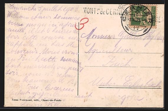 Ansichtskarten: Gurnigel, Restaurant, Jeux de boules, Pr – Gebraucht aus Berlin von bartko-reher 1