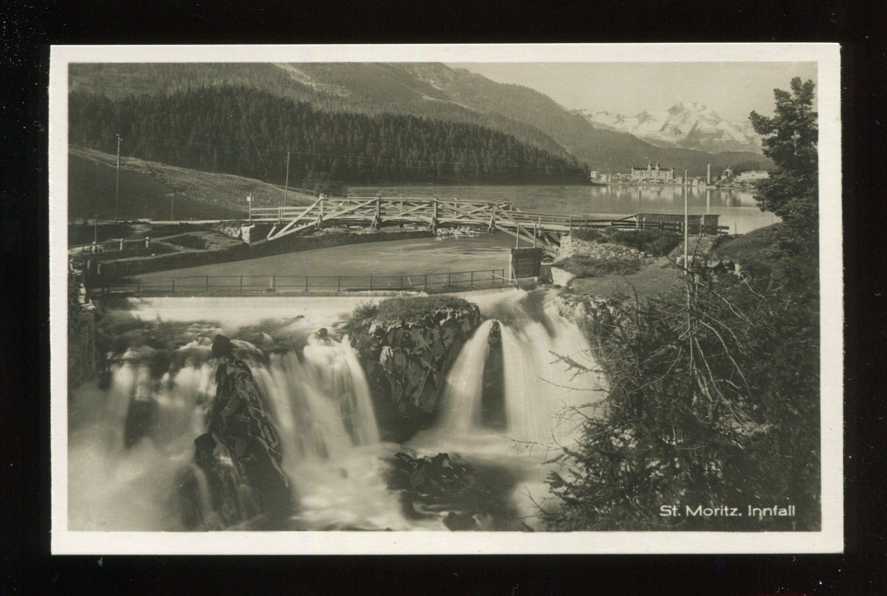 Ansichtskarten: St. Moritz, Innfall – Gebraucht aus Aarau von Elmaar41