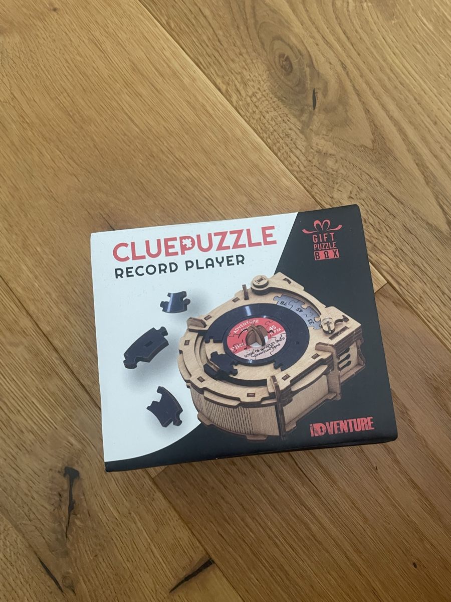 Puzzle: Cluepuzzle Record Player Holzpuzzle-Box, neu! – Nuovo (secondo la descrizione) da Berikon venduto da Cyberbob2000 3