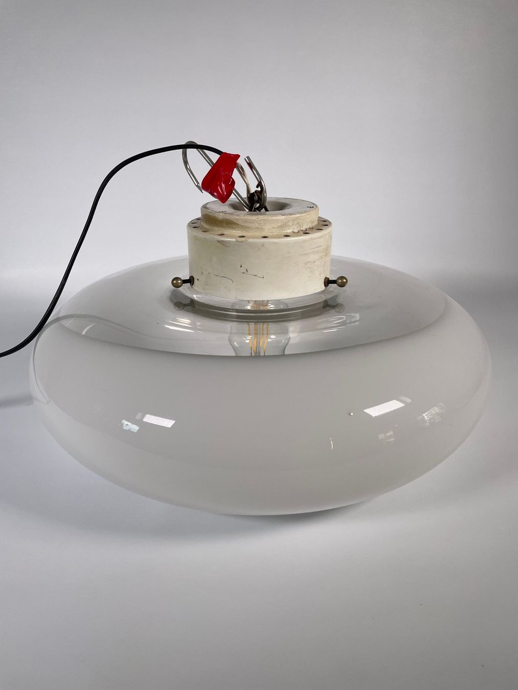 Lampadari & plafoniere: Vintage Deckenlampe aus Opalglas – Usato da Zürich venduto da Hedwig-steig 2