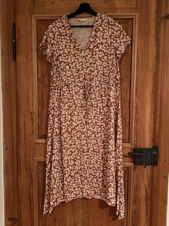 Kleid Armedangels Blumenmuster braun Grösse XL neuwertig