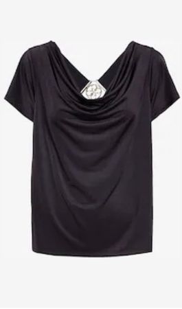 GUESS schwarzes Top mit Logo-Detail – Grösse S