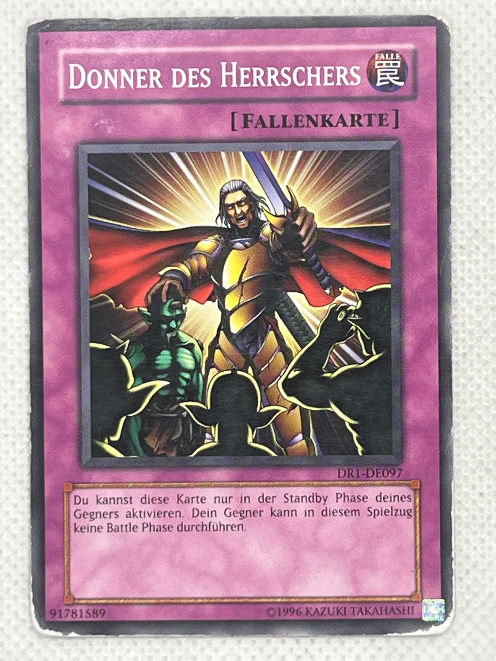 Yugioh Carte collezionabili: Yu-Gi-Oh! Donner des Herrschers DR1-DE097 Common – Usato da Hinterkappelen venduto da Kim1992
