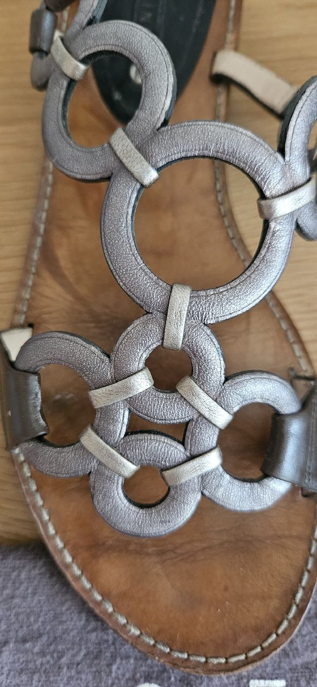 Celine Scarpe da donna: Sandales CÉLINE, taille 38.5, bronze irisé – Usato da St-Légier-Chiésaz venduto da myrtille74 2