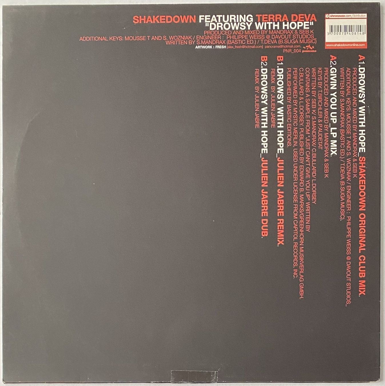 Dischi in vinile: Shakedown, Drowsy With Hope (House) – Usato da Flums venduto da Empe1 1
