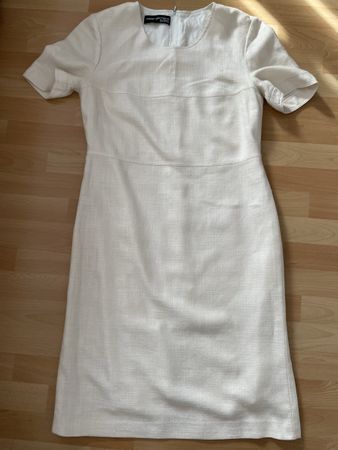 Robe Dieter Gerhard blanc laine et soie 