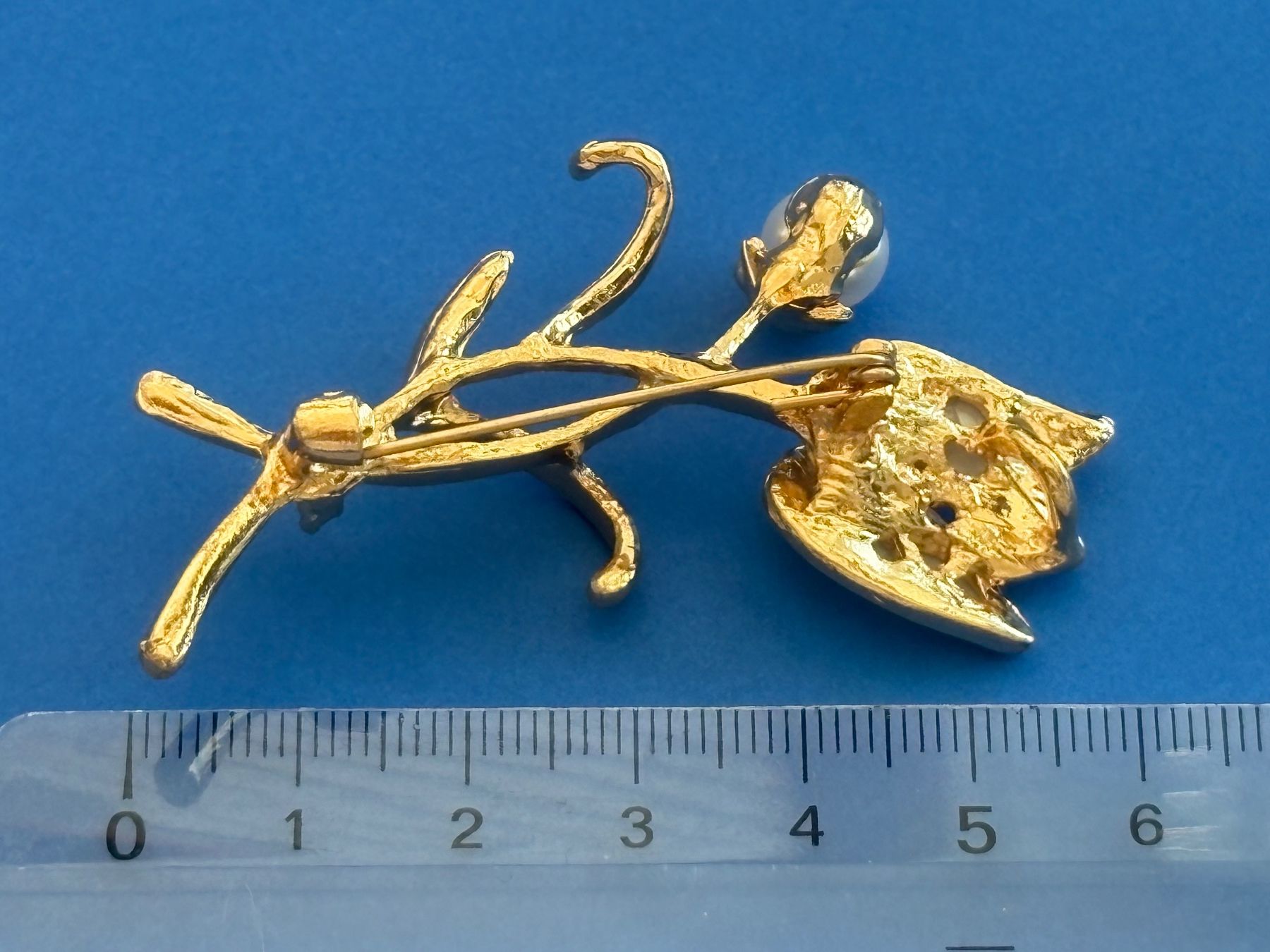 Spille & Fermagli: Luxus Elegante  Brosche mit Kunstperlen Farbe: Gold – Nuovo (secondo la descrizione) da Biel-Bienne venduto da Roserosse13 3