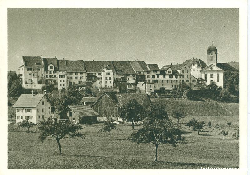 Cartoline postali: Grüningen + ca. 1938 – Usato da Emmenbrücke venduto da teestube