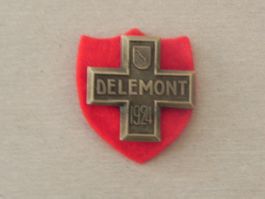 Abzeichen Brosche Medaille Delemont Jura JU 1924 Turnfest