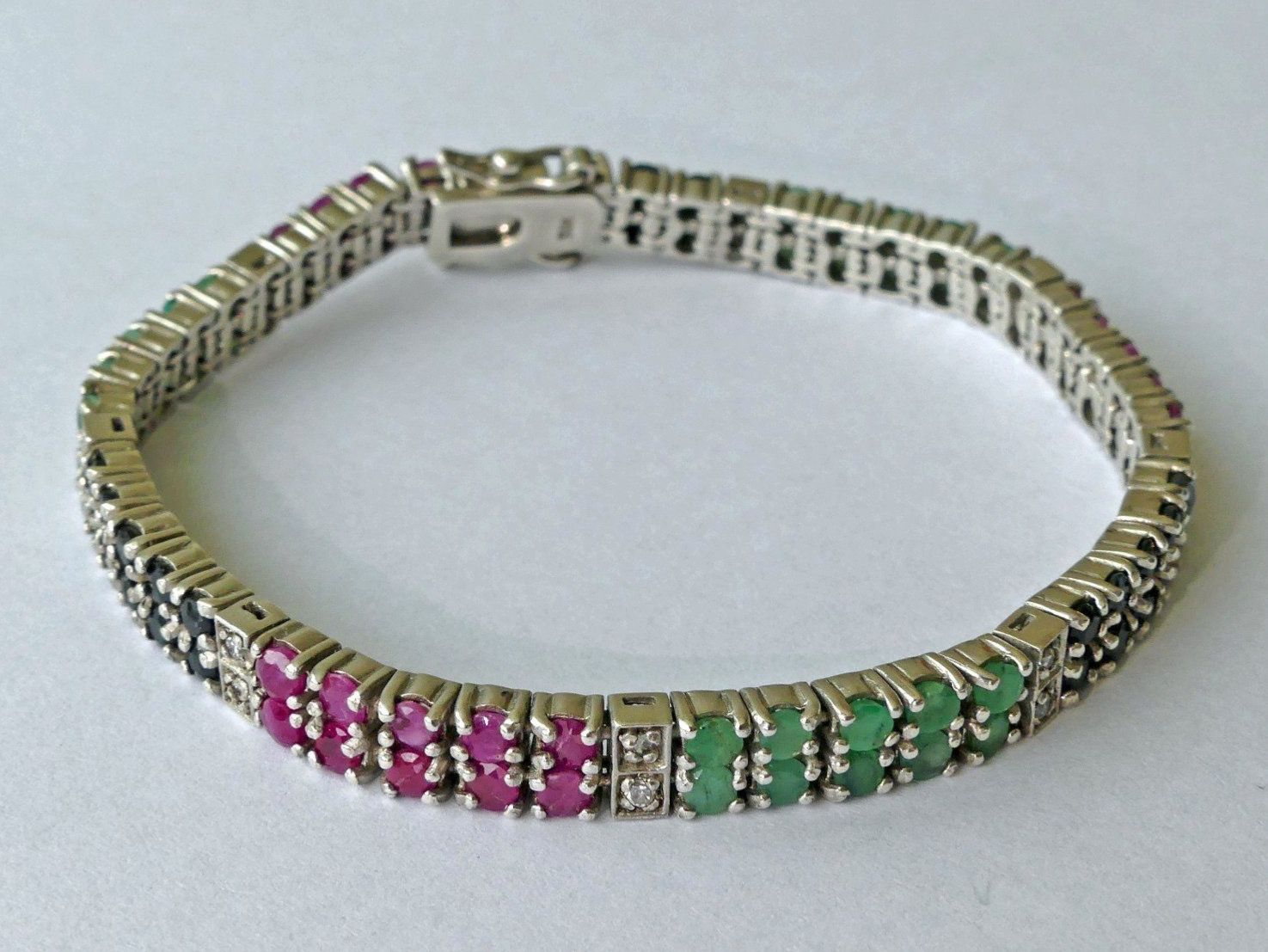 Armbänder & -reifen: Armband Silber 925 Edelsteine – Gebraucht aus Matten b. Interlaken von kero71 5