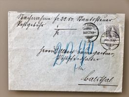 Nachn.Brief 1902, HERZOGENBUCHSEE > BALSTHAL, steh.HELV. 69D