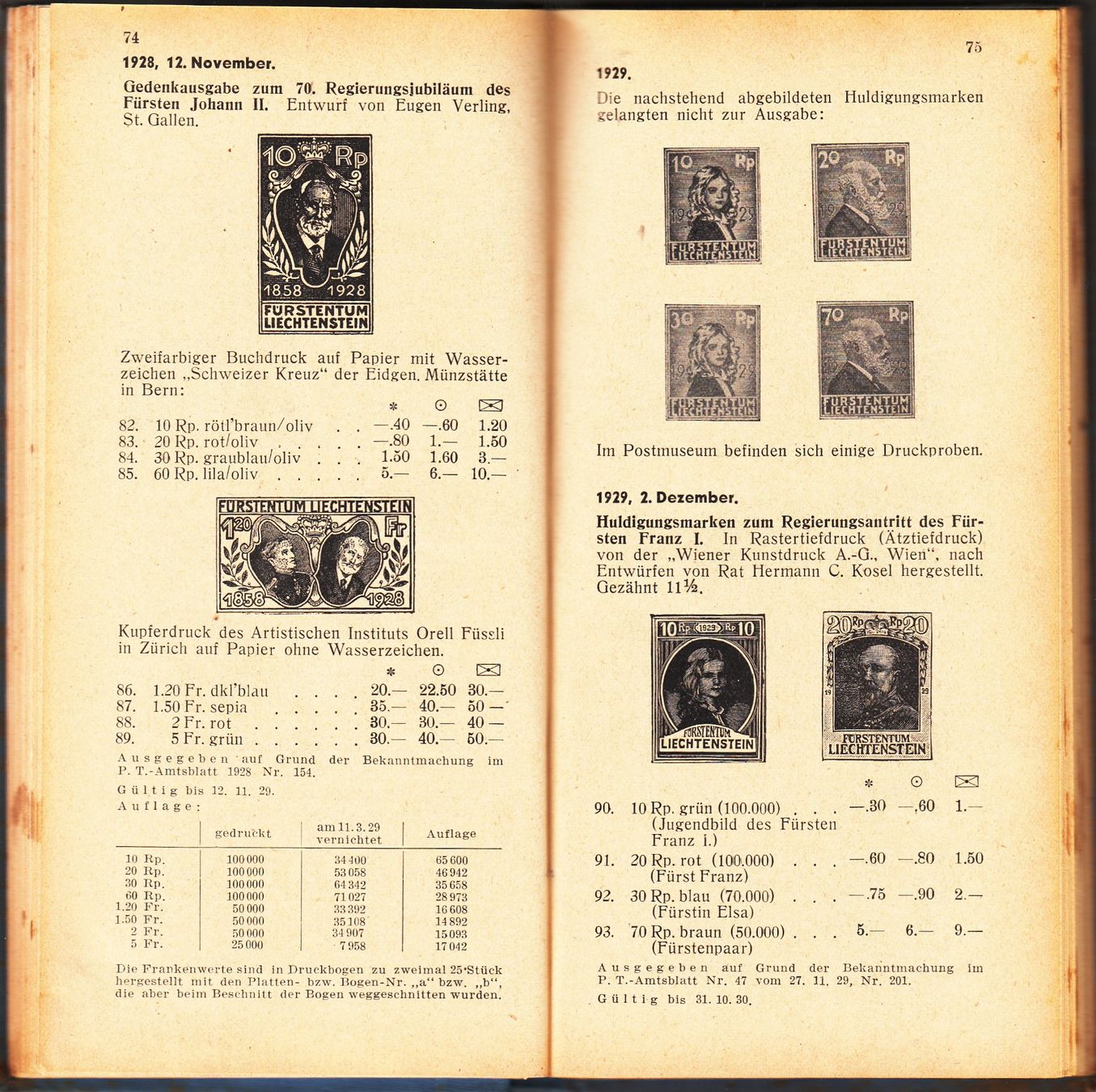 Tous les timbres: Katalog Liechtenstein 1943 – D'occasion à Herrliberg par Lfrifda 6