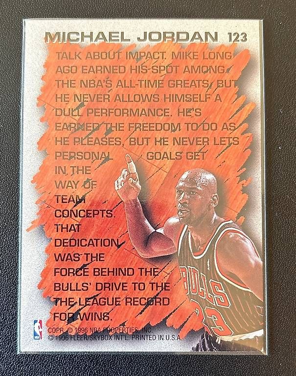 Carte collezionabili: 1996 Fleer - NBA - #123 Michael Jordan card – Nuovo (secondo la descrizione) da Savosa venduto da Misch-M13 1