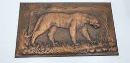 Kupferbild Puma signiert Maurer