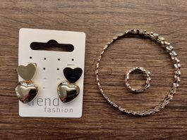 Schmuckset Motiv Herzen Migros neu
