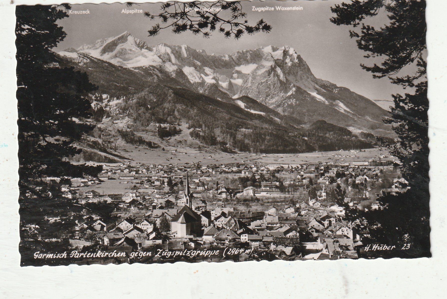 Ansichtskarten: Garmisch Paternkirche – Gebraucht aus Lumbrein von made02
