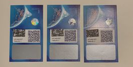 Swiss Crypto Stamp 1 + 2 + 3