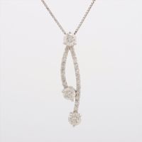 Necklace Diamonds 0.70 ct White Gold 18kt 4.2g