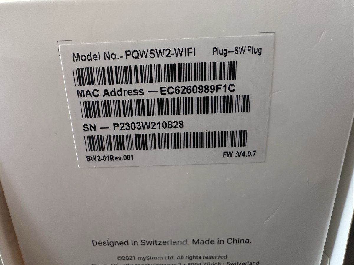 myStrom Schalter: myStrom WLAN Energy Control Switch 2 – Neu (gemäss Beschreibung) aus Wädenswil von Ktodat 2