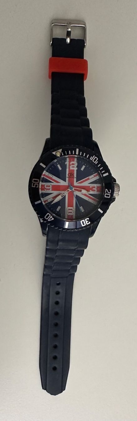 Orologi: dk Daniel Khone Armbanduhr blau mit Union Jack – Usato da Schaffhausen venduto da Guckyy
