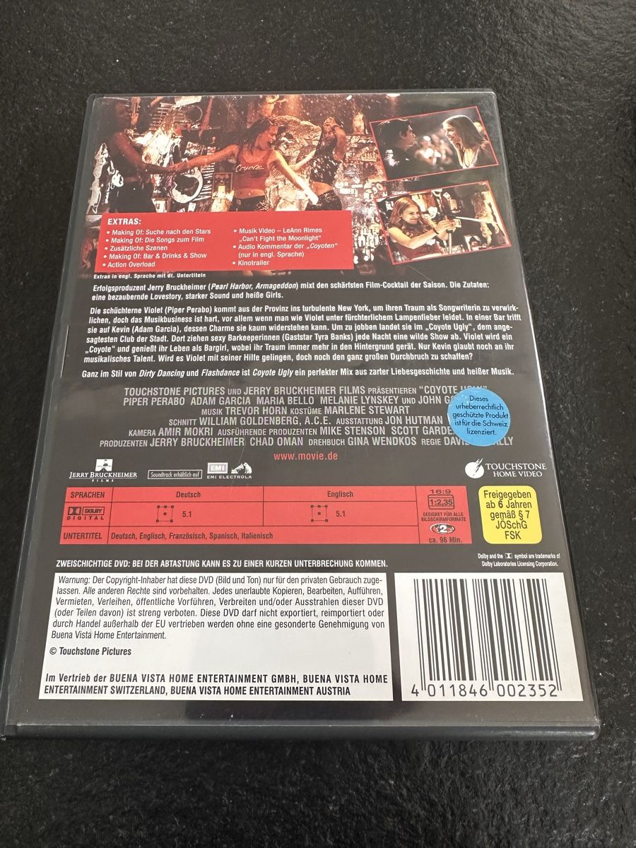 Tutti i DVDs: DVD Film Coyote Ugly – Usato da Flüelen venduto da sas_pl7j 1