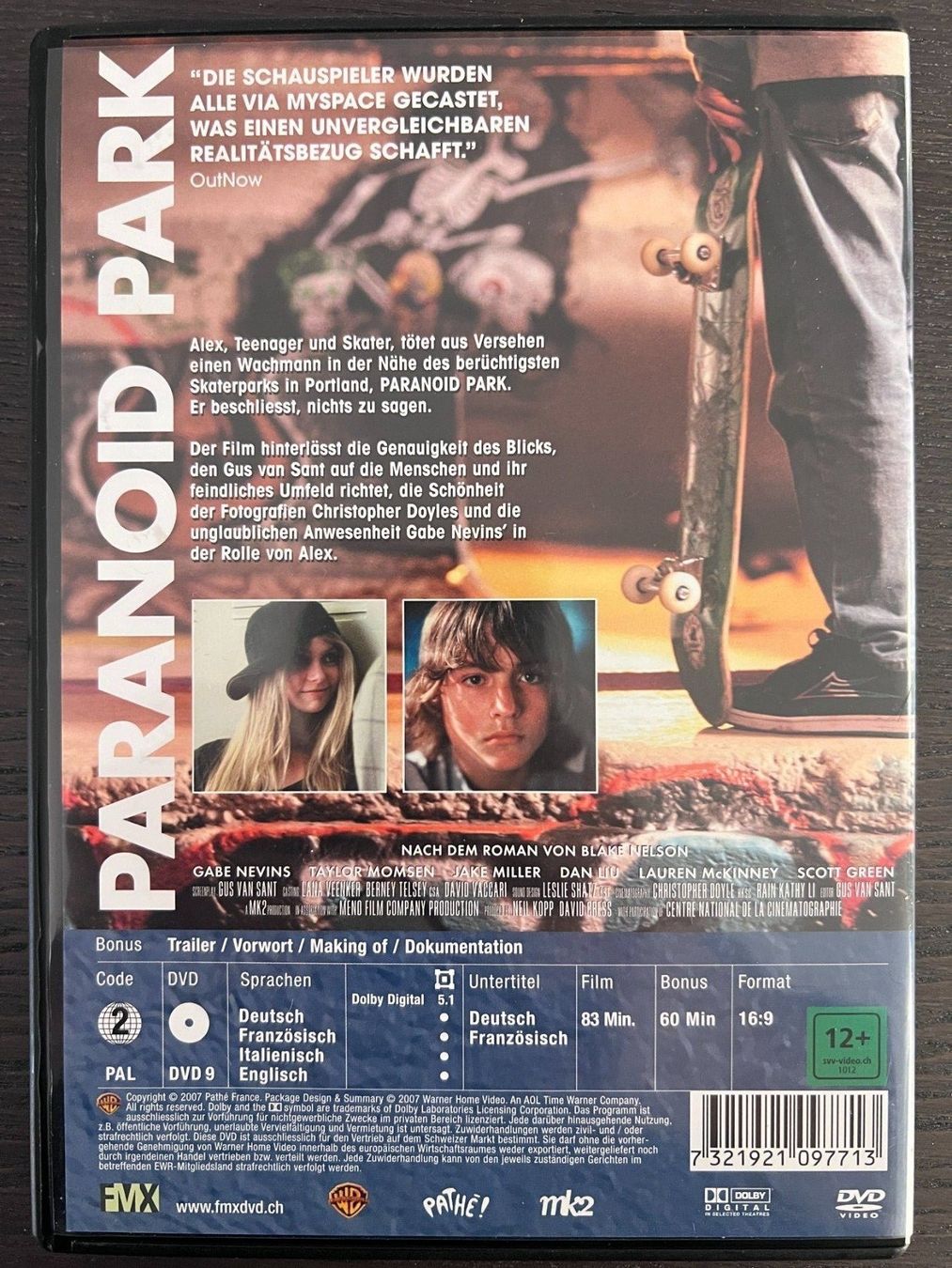 Tutti i DVDs: Paranoid Park – Usato da Zürich venduto da FilmFreunde 1