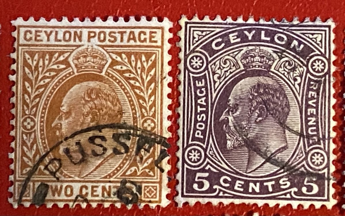 Alle Briefmarken: Timbres - Ceylon – Gebraucht aus Petit-Lancy von Solcarm 2