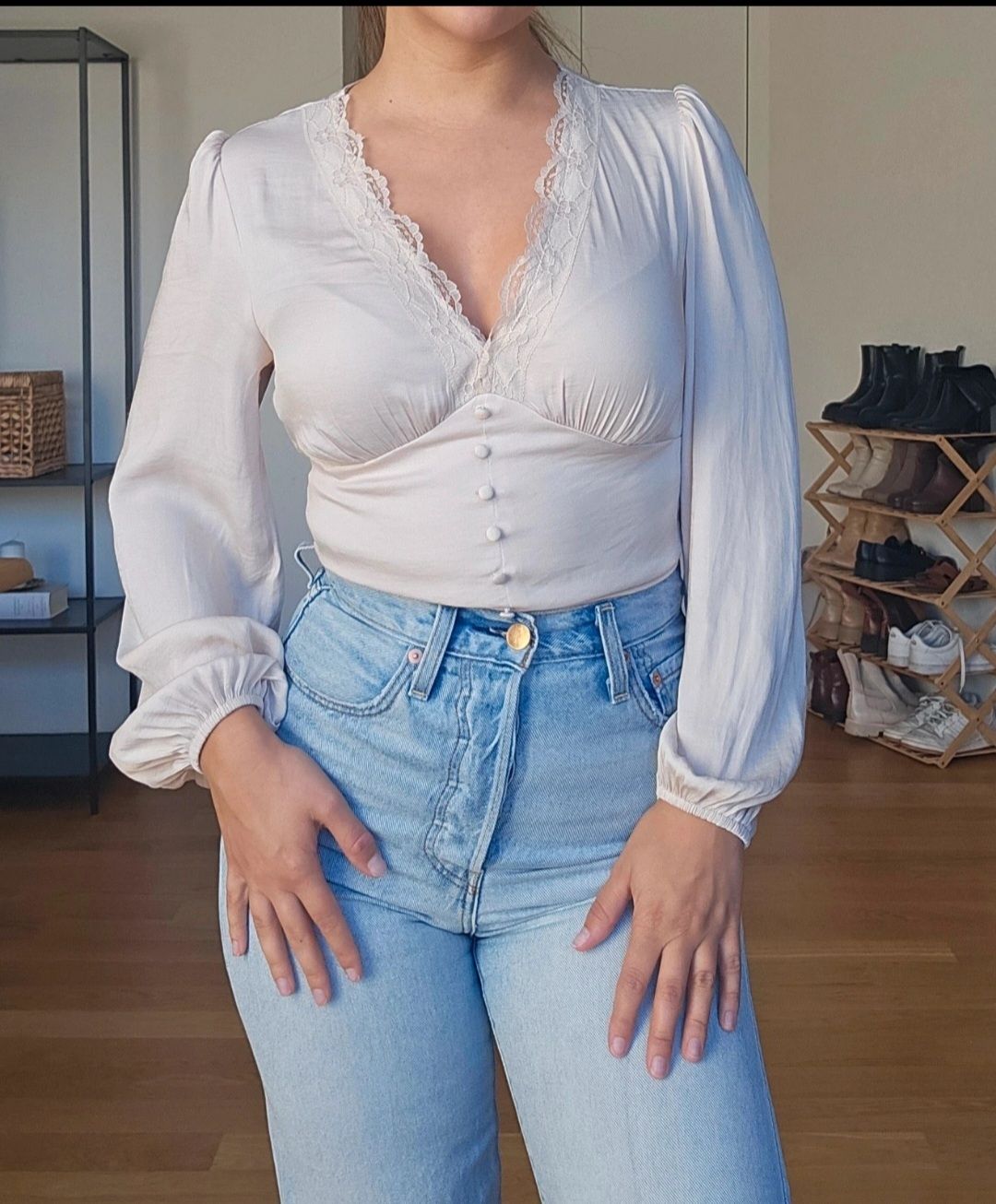 Stradivarius Chemisiers: Bluse Satinoptik – D'occasion à Lichtensteig par ros_5hs8 1