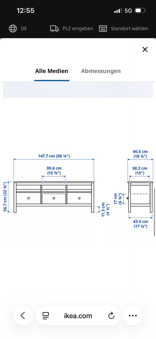 Ikea Credenze: Schwarzbraun Lowboard / Kommode – Usato da Zürich venduto da ari_2sp7 3