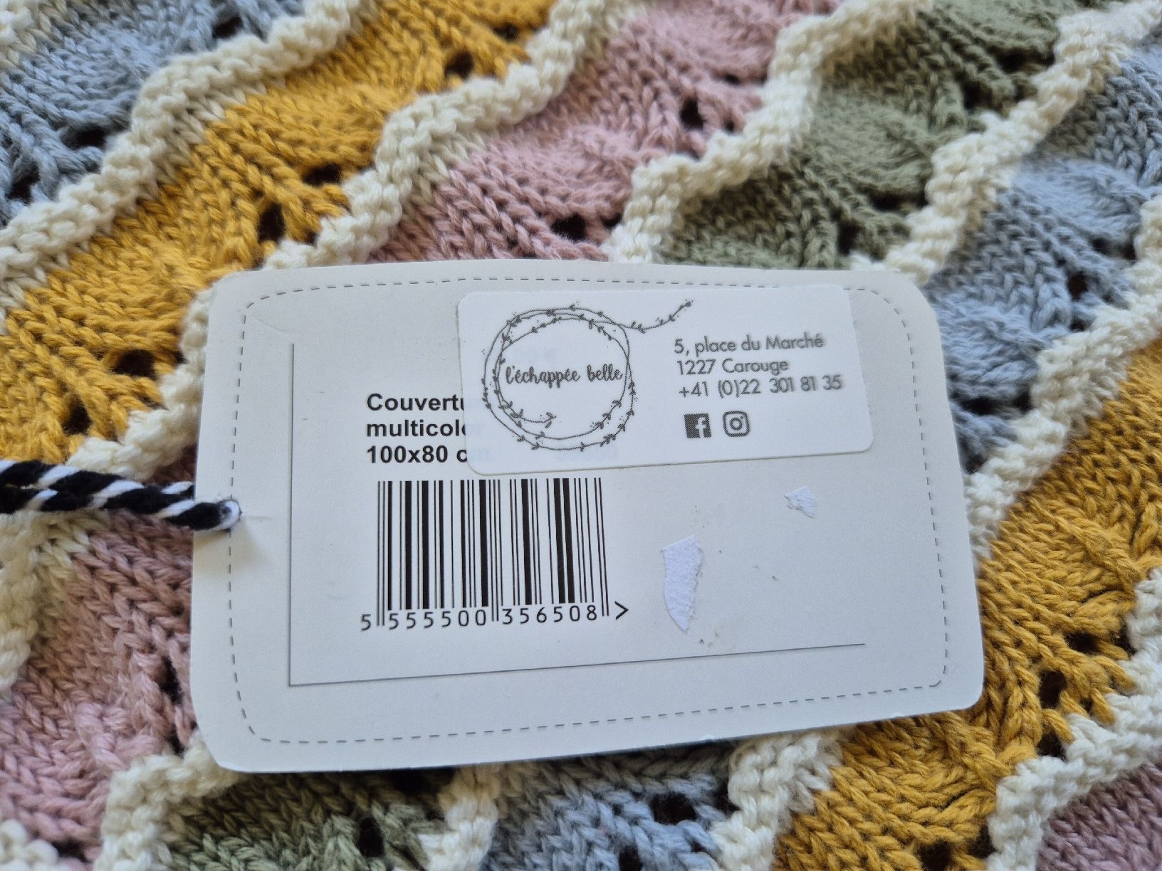 Coperte: Couverture bébé L'échappée belle multicolor, 100x80 cm – Nuovo e nell'imballaggio originale da Yverdon-les-Bains venduto da somiou 2