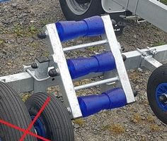 Auffahrwippe Rollen Set für Bootsanhänger Slippen Sliphilfe