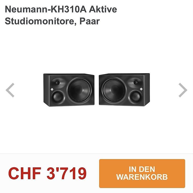 Neumann Casse acustiche: Neumann KH 310 A + SUB and MIC HIGH-END Studio System – Usato da Basel venduto da ciskokid 1