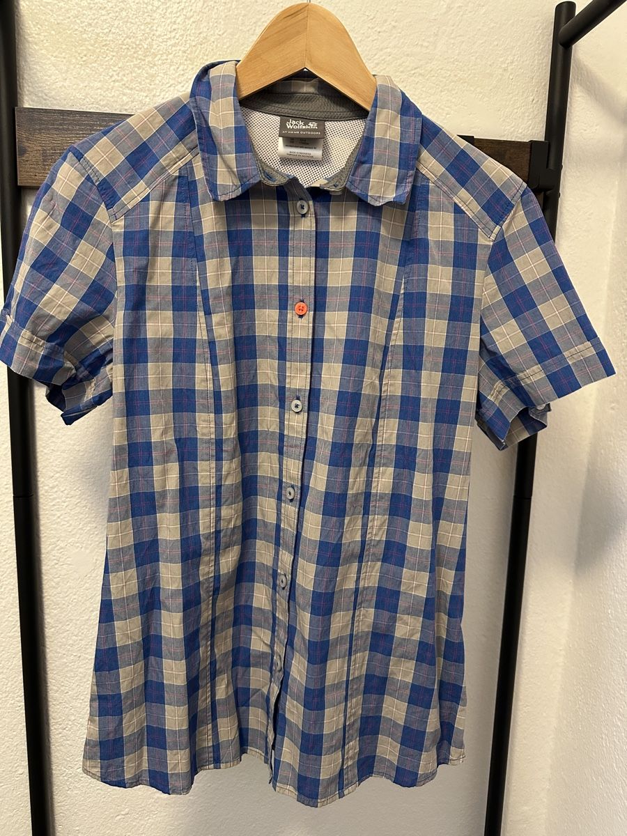 Jack Wolfskin Camicette: Jack Wolfskin Bluse Kariert Damen Gr. M – Nuovo (secondo la descrizione) da Wetzikon ZH venduto da DiesundDas365