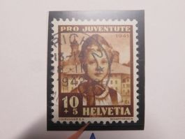 Abart Pro Juventute J 98.2.01 helle Stelle unter EL
