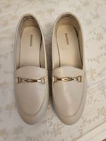 Halbschuhe Graceland Gr. 38 Loafer Beige mit Schnalle