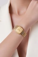 Omega Armbanduhr Gold-Optik Bicolor gebraucht Zustand
