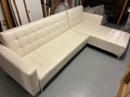 Ecksofa weiss, guter Zustand