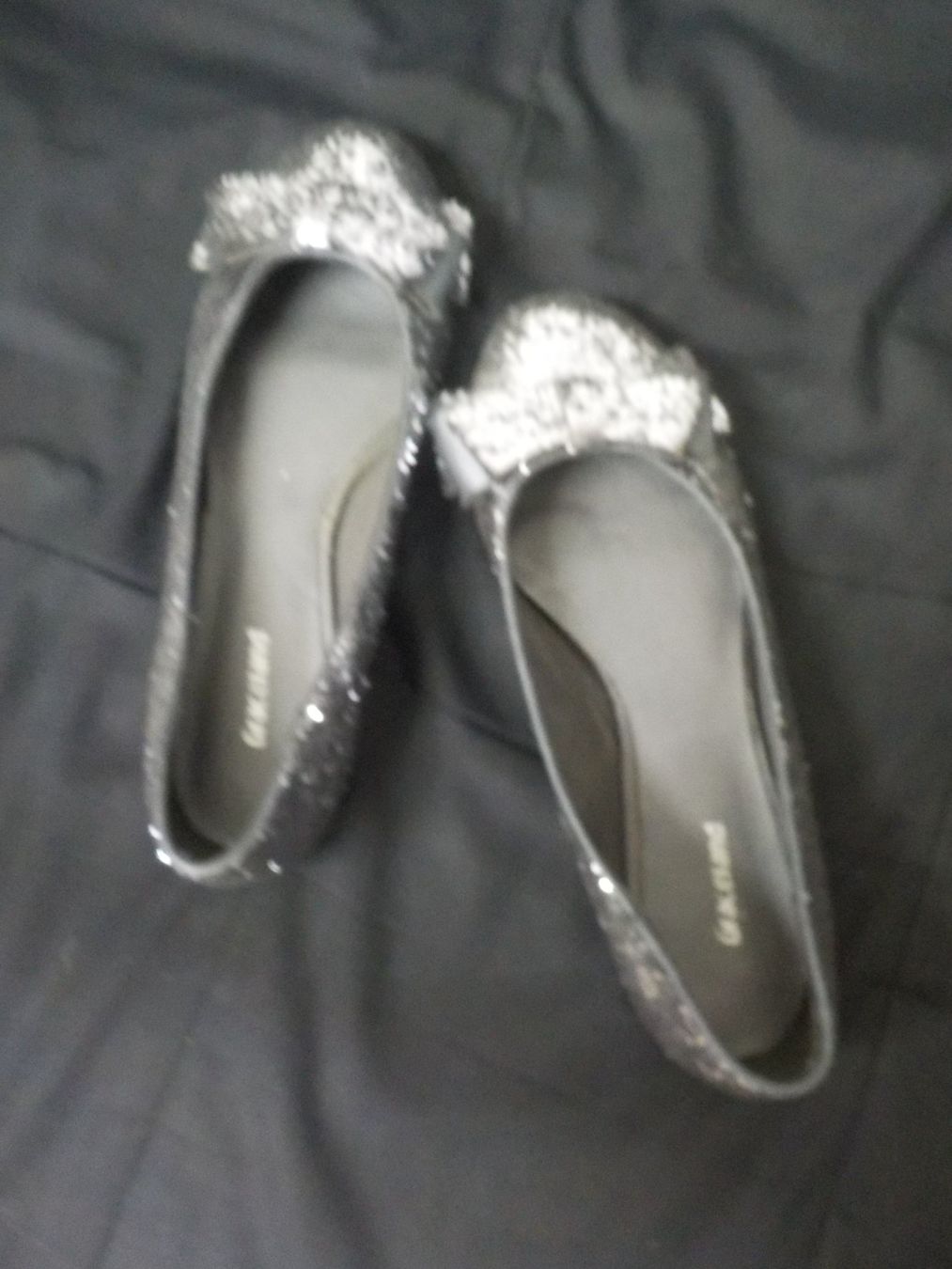 Damenschuhe: modische Pailletten Ballerinas – Neu (gemäss Beschreibung) aus Muri b. Bern von Silberdolphin