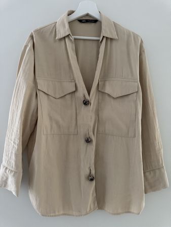 Zara Hemd, Beige, Grösse L, Top Zustand