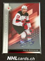 Nico Hischier NHL Ultimate Collection Auto Card