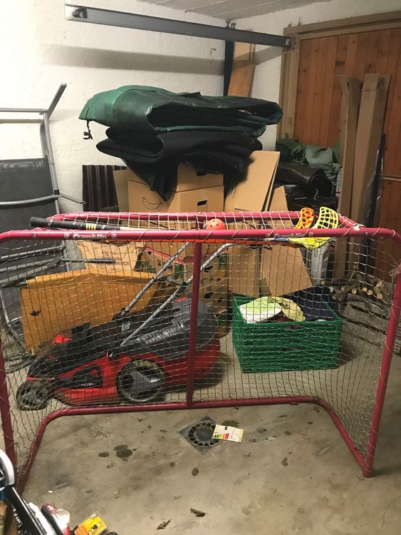 Ice/Eis Hockey Goal von der NHL + drei Floor Hockey Sticks Kaufen auf