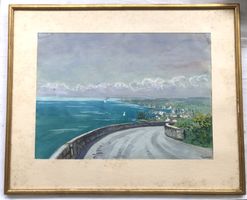 Gustav Gamper (1873-1948) - Aquarell - "Seelandschaft"