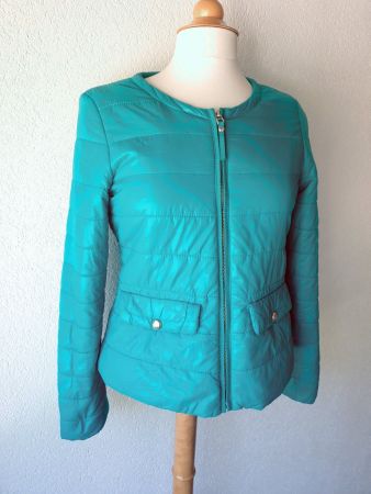 STEPPJACKE JACKE SOFT TÜRKIS M 38 SOFT WEICH BLOUSON TOP