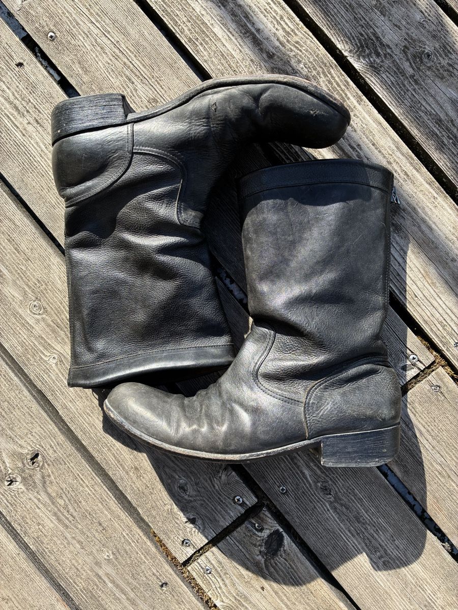 Scarpe da uomo: ATTACHMENT by Kazuyuki Kumagai 00s leather boots  – Usato da Bern venduto da oli_w5zx