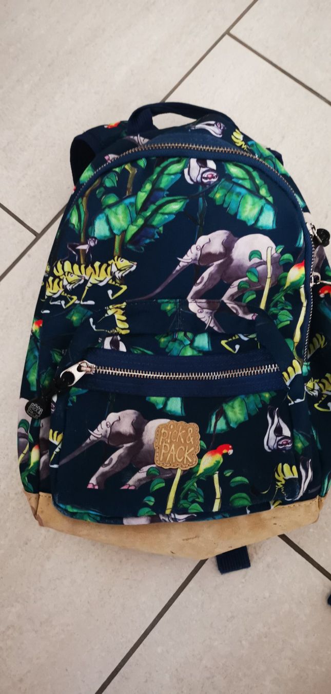 Borse & Zaini: Pick & Pack Mini-Rucksack, Dschungel-Design – Usato da Benken SG venduto da Ele09