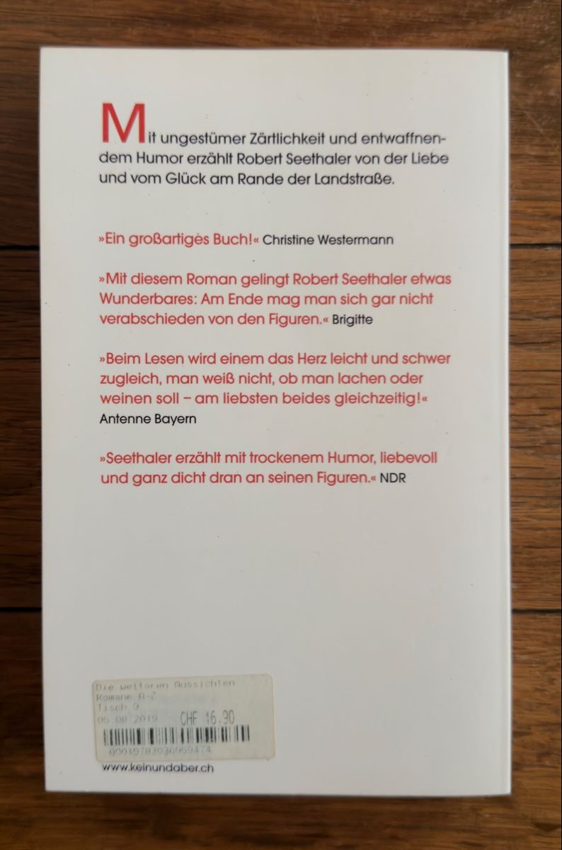 Libri: Die weiteren Aussichten - Robert Seethaler – Nuovo (secondo la descrizione) da Moosseedorf venduto da smushpuff 1