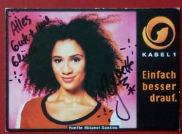 Yvette-Ablanvi Dankou Autogramm signiert Fotopostkarte 10x15