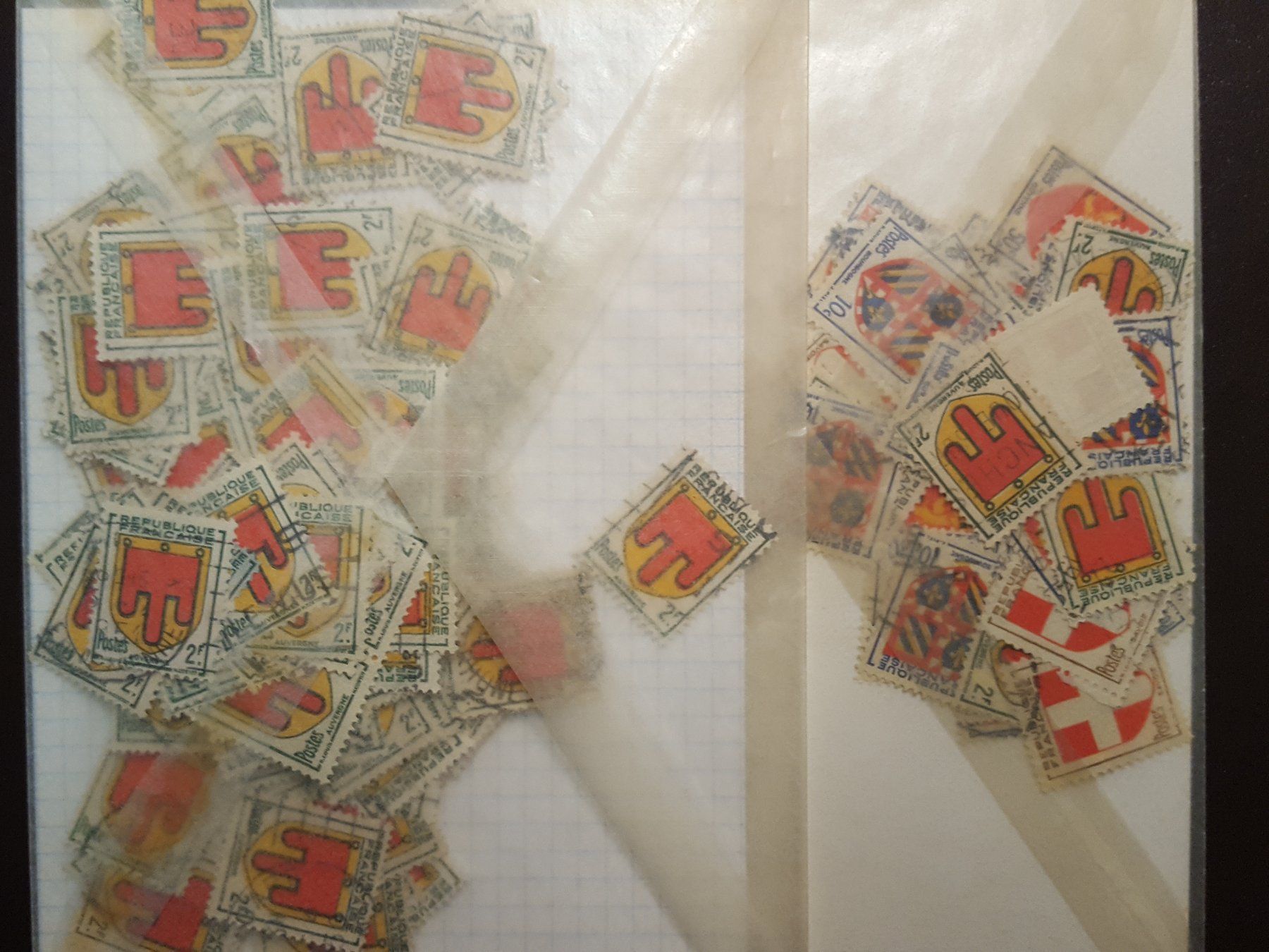 Alle Briefmarken: Frankreich - diverse Wappen Briefmarken – Gebraucht aus Stilli von Mos1 7
