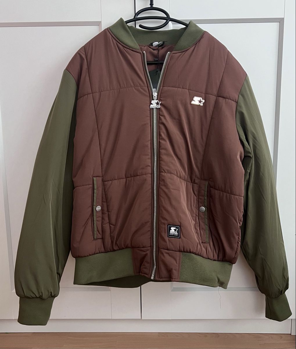 Starter Giacche: Starter QUILTED - Bomberjacke - bark darkolive Gr.L – Nuovo e nell'imballaggio originale da Emmenbrücke venduto da ThomiE01