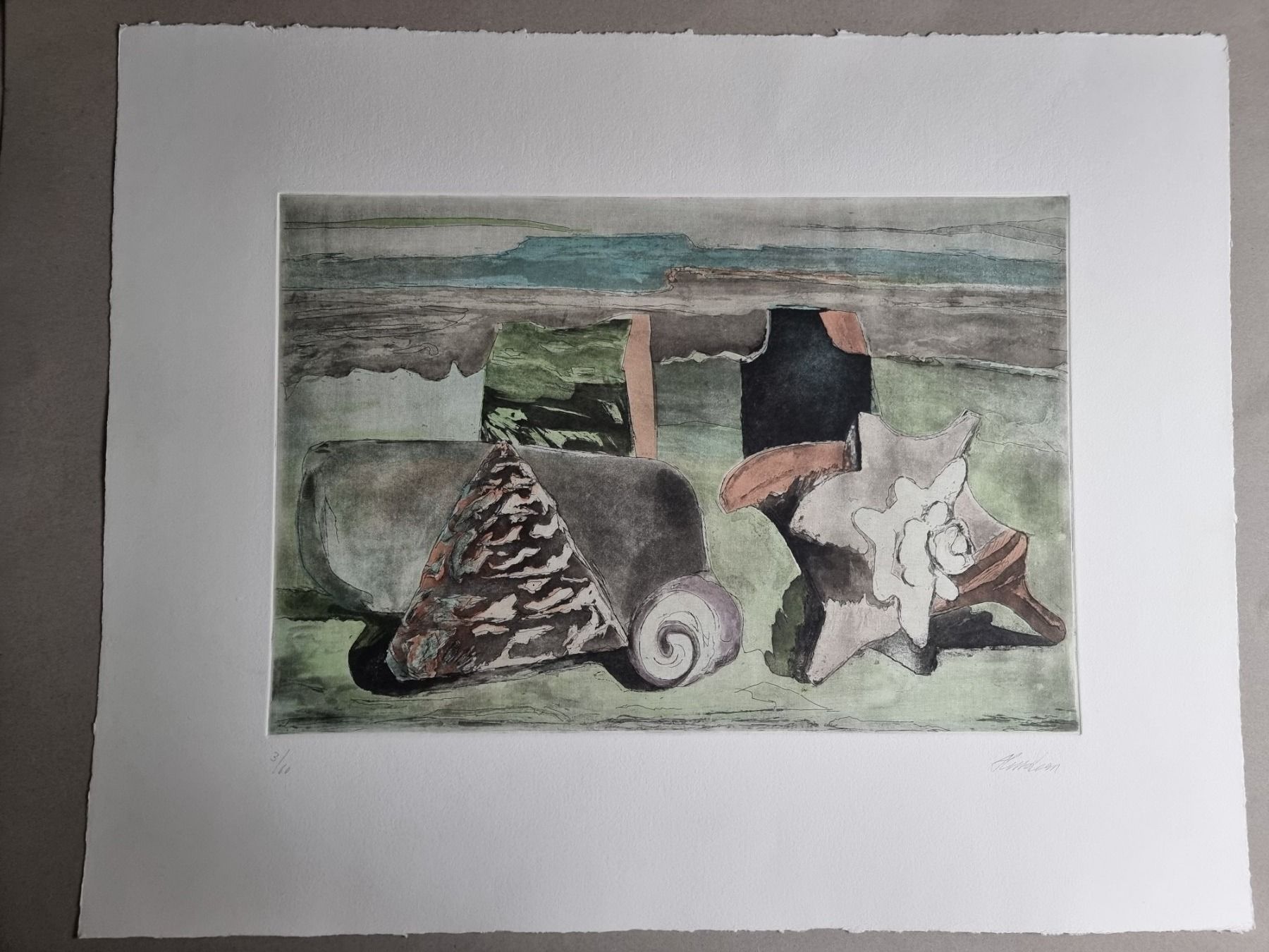 Arts picturaux & lithographies: MAX HELLSTERN RADIERUNG SIGNIERT NUMMERIERT – D'occasion à Gersau par grafik-kunst 1
